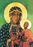 Zabawki kreatywne - Diamentowa wyklejanka | MATKA BOŻA CZĘSTOCHOWSKA | Matka Boska Częstochowska |  Czarna Madonna | Diamentowa Mozaika | zestaw DIY do wyklejenia | dia.. - miniaturka - grafika 1