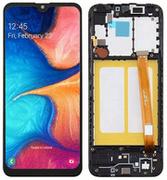 Oryginalny wyświetlacz LCD + ekran dotykowy Samsung SM-A202 Galaxy A20e (IPS) Ramka czarna