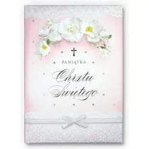 Książeczka chrzest dziewczynka ISBN 51-8 Nowa - Pamiątka Chrztu Świętego - miniaturka - grafika 1