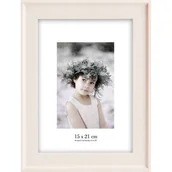 Ramki na zdjęcia - Różowa ramka ścienna Styler Malaga, 22x28 cm - miniaturka - grafika 1