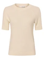 Swetry damskie - Selected Femme Sweter damski - SLFelinna Kobiety wiskoza beżowy jednolity, S - miniaturka - grafika 1