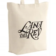 Torby i wózki na zakupy - Torba bawełniana z dnem na zakupy 42x38x10 Lana Del Rey - miniaturka - grafika 1