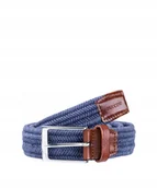 Paski - Pasek Do Spodni Pleciony Męski Elastyczny Puccini Niebieski Pame(90) 7 - miniaturka - grafika 1