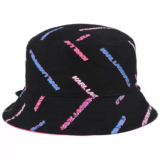 Czapki damskie - Karl Lagerfeld Futurystyczny kapelusz 29 cm black/pink - grafika 1