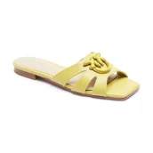 Klapki i japonki damskie - Pinko Skórzane klapki MARLI 09 - miniaturka - grafika 1