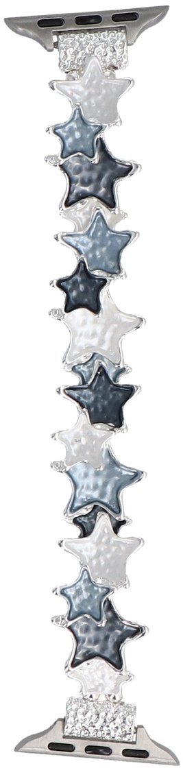 GlacierX bransoleta do smartwatcha Gleam Star Stretch Bracelet Nightfall Blue do Apple Watch 38/40/41mm Granatowo-Perłowa