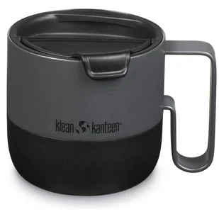 Kubek termiczny Klean Kanteen Rise 14oz Mug (w/ Flip Lid) Kolor: czarny/szary - Kubki termiczne - miniaturka - grafika 1