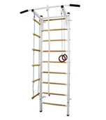 Wyposażenie sportowe i gimnastyczne - Małpiszon, drabinka gimnastyczna Sport Child Plus biała - miniaturka - grafika 1