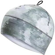 Czapki damskie - Odlo Unisex's Polyknit ciepła czapka z eko nadrukiem na zimną pogodę beton szaro-limonkowy zielony, jeden rozmiar - miniaturka - grafika 1