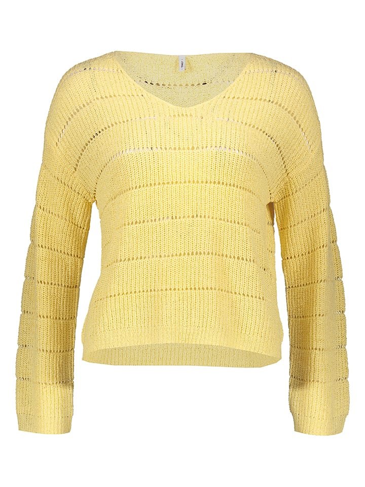 ONLY Sweter w kolorze żółtym