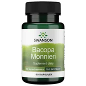Suplementy naturalne - SWANSON Bacopa Monniera (Bakopa drobnolistna) 50mg - 90 kapsułek - miniaturka - grafika 1