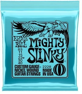Ernie Ball Mighty Slinky Nikiel Wound Struny do gitary elektrycznej 8,5-40 Gauge, pojedyncze opakowanie P02228 - Struny gitarowe  - miniaturka - grafika 1