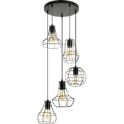 Lampy sufitowe - Britop Outline lampa wisząca 5-punktowa 1330504 - miniaturka - grafika 1