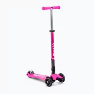 Hulajnogi - Hulajnoga trójkołowa dziecięca Micro Maxi Deluxe Foldable LED shocking pink - miniaturka - grafika 1