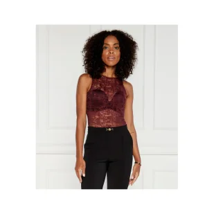 Elisabetta Franchi Koronkowe body | Slim Fit - Body - miniaturka - grafika 1