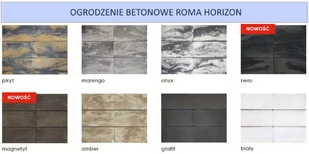 Daszek na murek CH20 50,4x20x5 nero / Joniec - Akcesoria do ogrodzeń - miniaturka - grafika 3