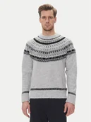 Swetry męskie - Pepe Jeans Sweter Fairisle PM702504 Szary Regular Fit - miniaturka - grafika 1