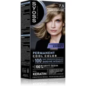 Farby do włosów i szampony koloryzujące - Syoss Permanent farba 7_5 Natural Popielaty Blond - miniaturka - grafika 1