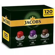 Kawa w kapsułkach i saszetkach - Kapsułki do Nespresso Jacobs Lungo Classico oraz Espresso Intenso 120 szt. - miniaturka - grafika 1
