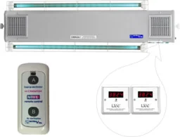 NBVE-60/60SLW RC 2-funkcyjna lampa bakteriobójcza przepływowa sufitowa z pilotem i licznikami LED - Urządzenia medyczne - miniaturka - grafika 1