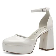 Moda i Uroda OUTLET - Tamaris Damskie czółenka 1-22440-42, białe, rozmiar 36 EU, biały, 36 EU - miniaturka - grafika 1