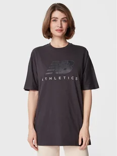 New Balance T-Shirt WT23503 Czarny Oversize - Koszulki i topy damskie - miniaturka - grafika 1