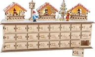 Ozdoby bożonarodzeniowe - Small Foot Design, Drewniany Kalendarz Adwentowy, Świąteczny Targ Podświetlany, 1290 - miniaturka - grafika 1