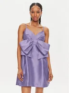 Sukienki - Fracomina Sukienka koktajlowa FQ24SD1005W71101 Fioletowy Regular Fit - miniaturka - grafika 1