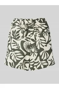 Szorty lniane o luźnym kroju z mieszanki wiskozy i bawełny model JAKIRI - Only - Spodnie sportowe damskie - miniaturka - grafika 1