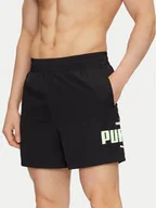 Spodenki damskie - Puma Szorty sportowe Ess Logo Lab 684672 Czarny Regular Fit - miniaturka - grafika 1