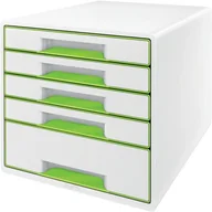 Półki na dokumenty - Leitz INNY Pojemnik Z Szufladami Wow Cube Zielony 135L011 - miniaturka - grafika 1