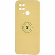 Etui i futerały do telefonów - Bizon Etui Case Silicone Ring Sq do Redmi 10C żółte - miniaturka - grafika 1