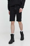 Spodenki męskie - Volcom szorty jeansowe męskie kolor czarny - miniaturka - grafika 1