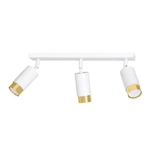 Emibig Hiro lampa sufitowa (spot) 3-punktowa biała/złota 963/3 0963/3 - Lampy sufitowe - miniaturka - grafika 1