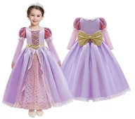 Stroje karnawałowe - Sukienka Roszpunka Strój Kostium Roszpunki Księżniczka Zaplątani 152/158 (150) - miniaturka - grafika 1