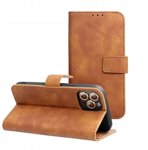 Kabura TENDER Book do SAMSUNG S25 Edge brązowy - Etui i futerały do telefonów - miniaturka - grafika 1