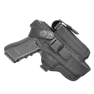 Kabury i pokrowce - Kabura profilowana na pas Glock17 z magazynkiem Prawa/Lewa - miniaturka - grafika 1