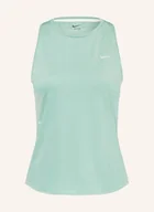 Bluzki damskie - Nike Top Do Biegania Swift blau - miniaturka - grafika 1