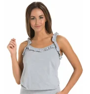 Koszulki i topy damskie - Top damski koszulka Sleepy szara, Teyli - miniaturka - grafika 1