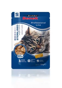 Certech Super Benek Super Benek Saszetka dla kota wysterylizowanego z drobiem 100g 54512-uniw - Mokra karma dla kotów - miniaturka - grafika 1