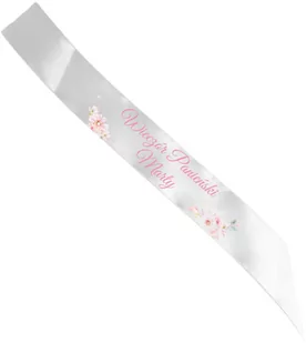 Szarfa personalizowana z imieniem na Wieczór Panieński - 140 cm - 1 szt. - Wieczór panieński i kawalerski - miniaturka - grafika 1