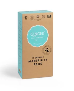 Organic Ginger Ginger Maternity Pads Podkłady poporodwe 10szt - Bielizna lecznicza - miniaturka - grafika 1