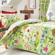 Kołdry i poduszki dla dzieci - Kids Club Bluebell Woods komplet pościeli dla dzieci, poszwa na kołdrę i poszewki na poduszkę, na łóżko pojedyncze, zielony - miniaturka - grafika 1