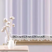 Firany - Firanka enzo gotowa z gipiurą Josephina 500x150 cm biała - miniaturka - grafika 1