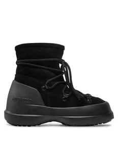 Moon Boot Śniegowce Luna Boot Suede 80D2480030 Czarny - Śniegowce damskie - miniaturka - grafika 1