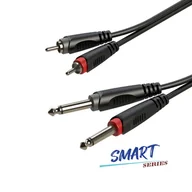 Kable - Kabel audio 2 x RCA / 2 x Jack 6.3mm mono 6m Roxtone SACC150L6 - miniaturka - grafika 1