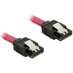 Delock Kabel do dysku DATA III (6GB/S) 30CM Z ZATRZASKAMI METALOWYMI (82676) - Kable komputerowe i do monitorów - miniaturka - grafika 1