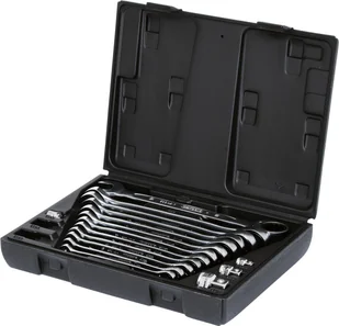 KS Tools 503.4266 Gear Plus zapadkowy klucz płasko-oczkowych, 16-częściowy, 8  19 MM, m. adapter 5034266 - Klucze i nasadki - miniaturka - grafika 2