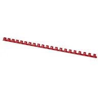 Grzbiety do bindownic - Grzbiety do bindowania OFFICE PRODUCTS 8mm czerwone plastikowe 100szt. - miniaturka - grafika 1