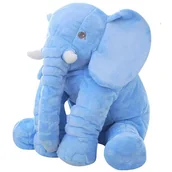 Maskotki i pluszaki - Poduszka podusia SŁOŃ SŁONIK maskotka PLUSZOWY miś NIEBIESKI U987N - miniaturka - grafika 1
